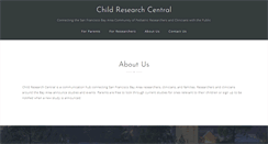 Desktop Screenshot of childresearchcenter.org
